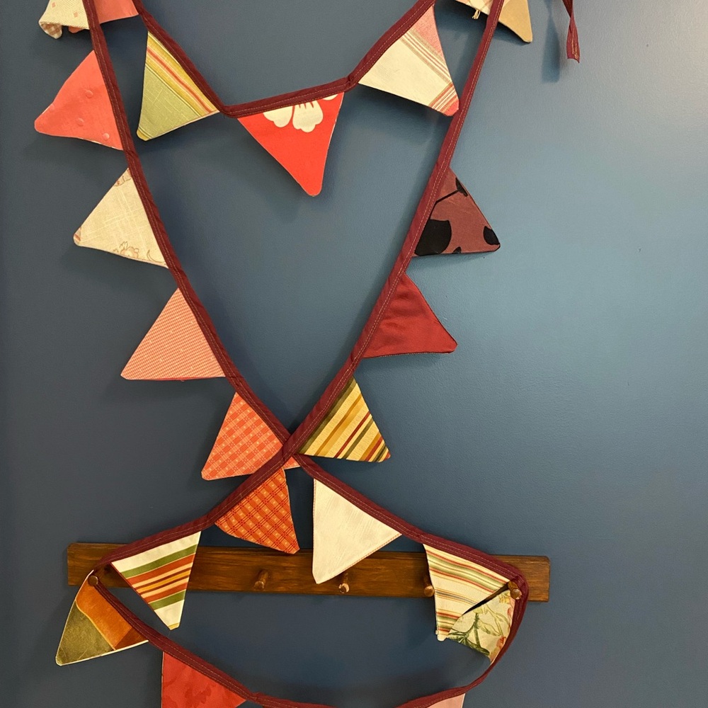 Multicolor Triangle Bunting Garland between 10 to 12 feet long